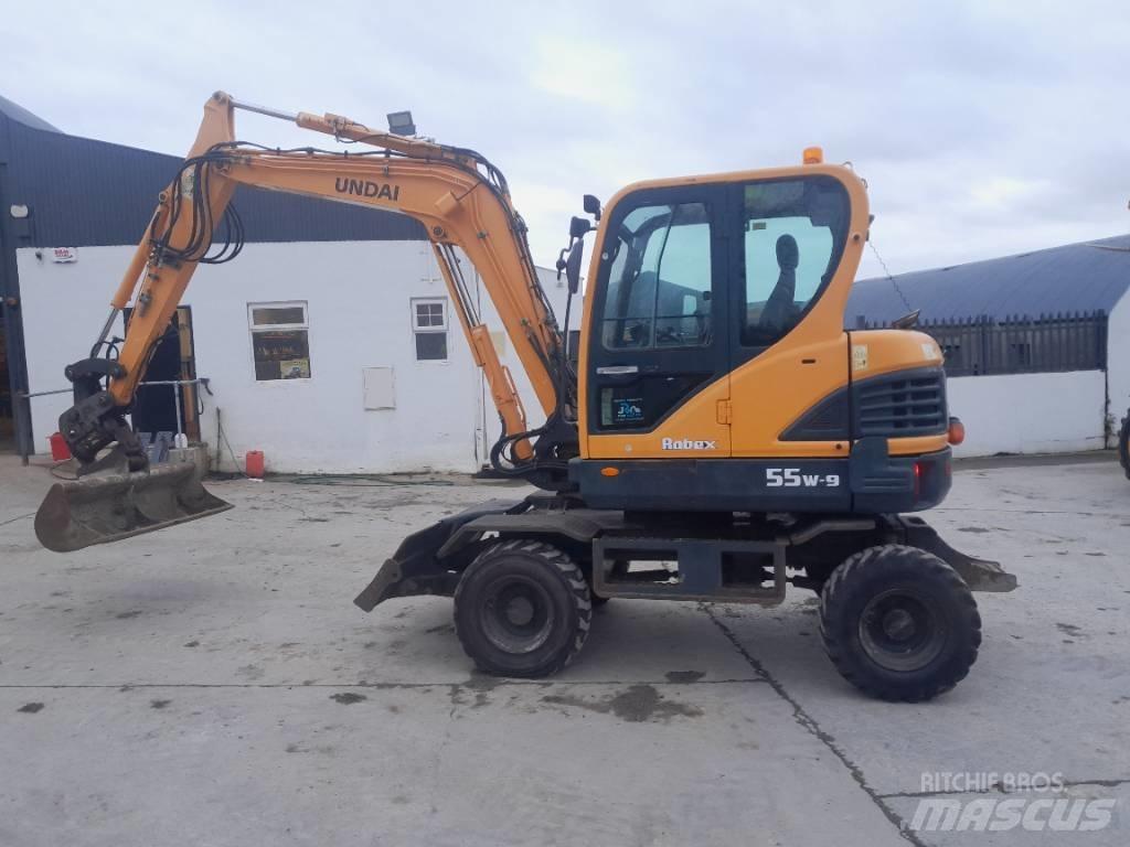 Hyundai R55 W-9 Kolesové rýpadlá