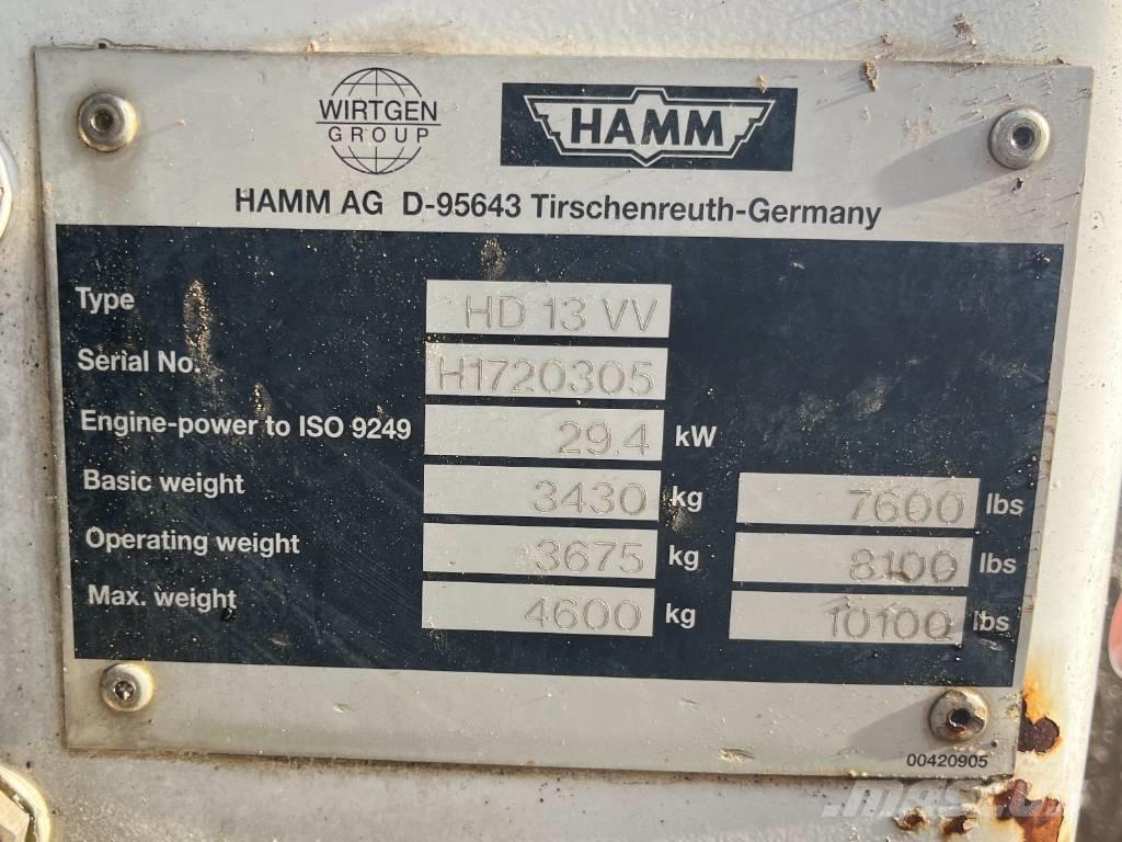 Hamm HD 13 VV Tandemové valce