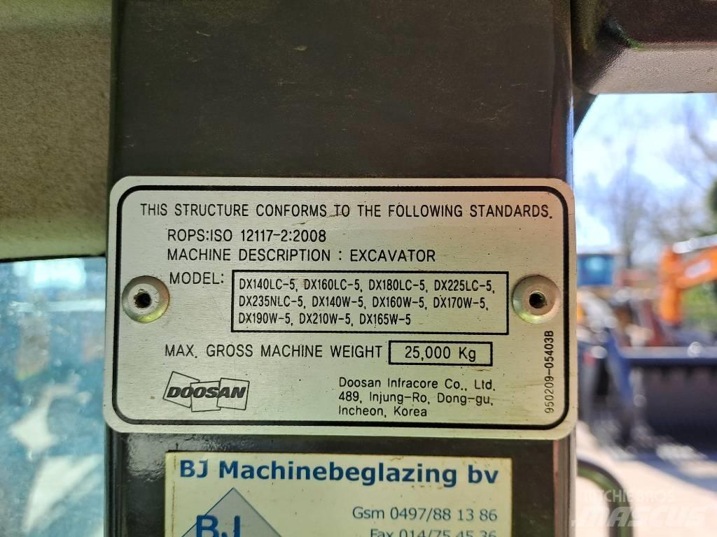 Doosan DX140W-5 Kolesové rýpadlá