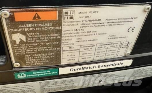 Hyster H 3.0 FT Dieselové vozíky