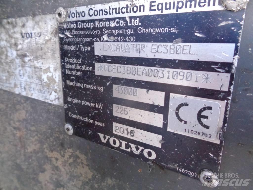 Volvo EC 380 EL Pásové rýpadlá