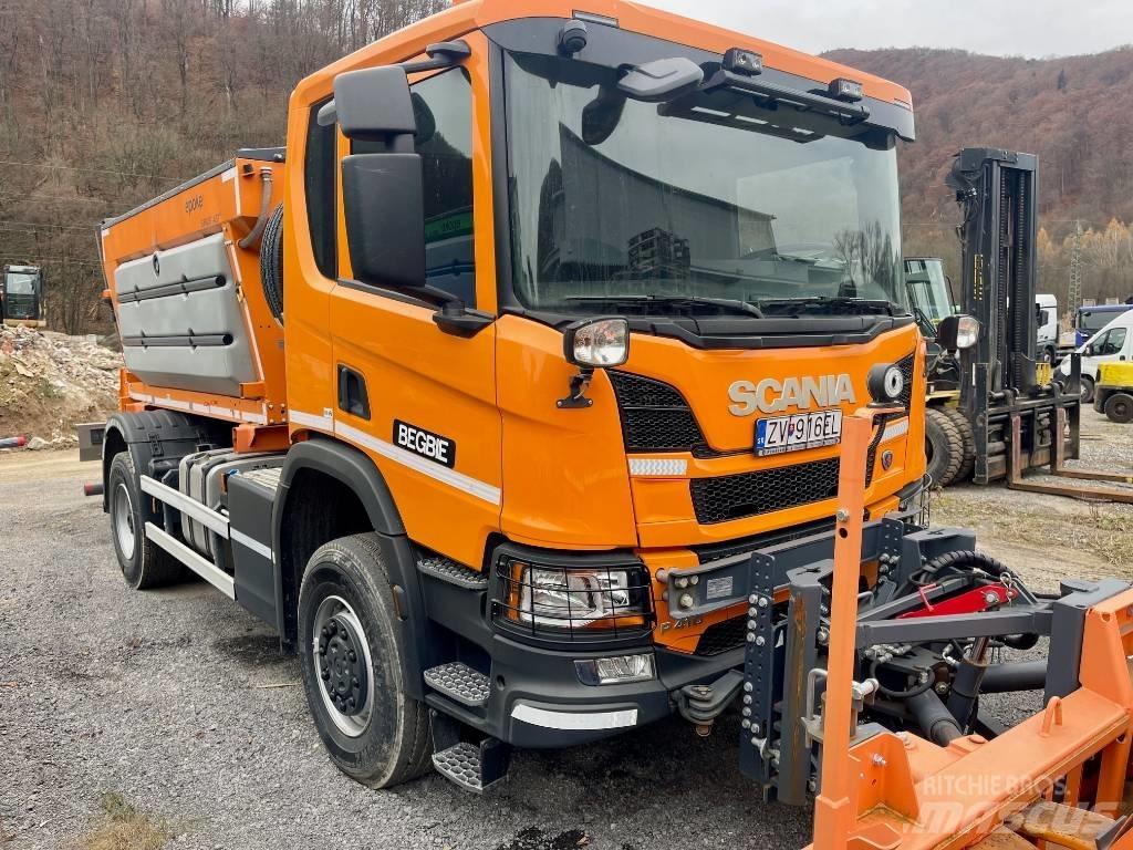 Scania P 410 Posýpače soli a piesku