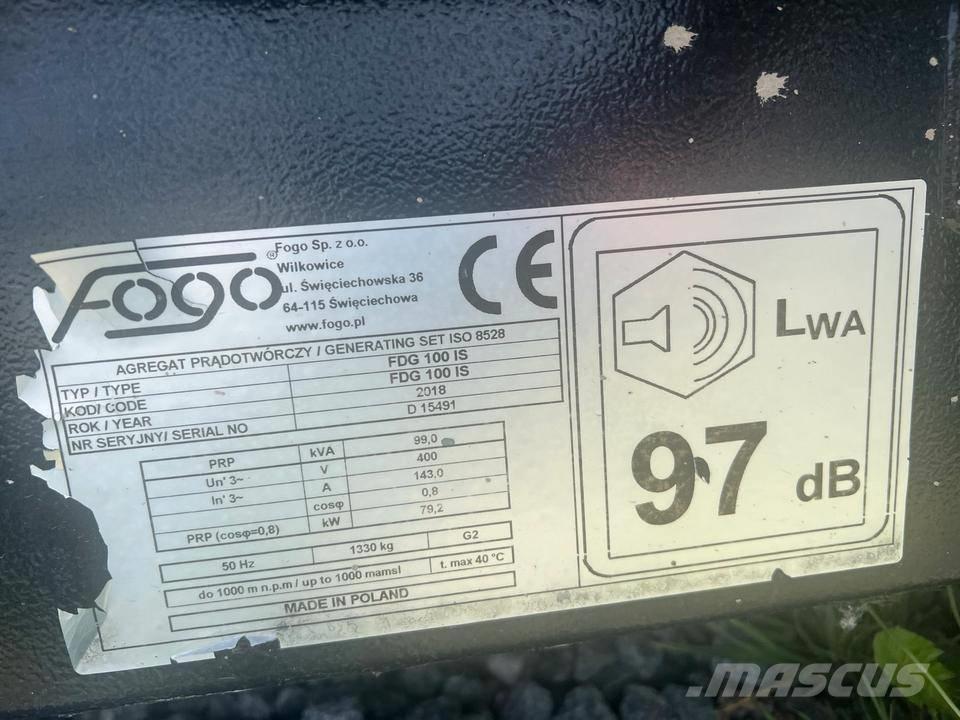 Fogo Iveco 100 KVA Naftové generátory