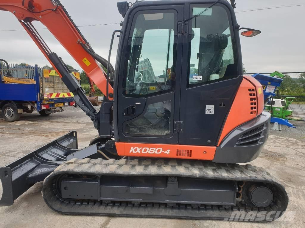 Kubota KX 080-4 Midi rýpadlá 7 t - 12 t
