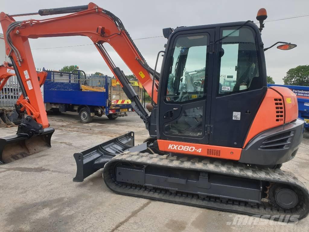 Kubota KX 080-4 Midi rýpadlá 7 t - 12 t