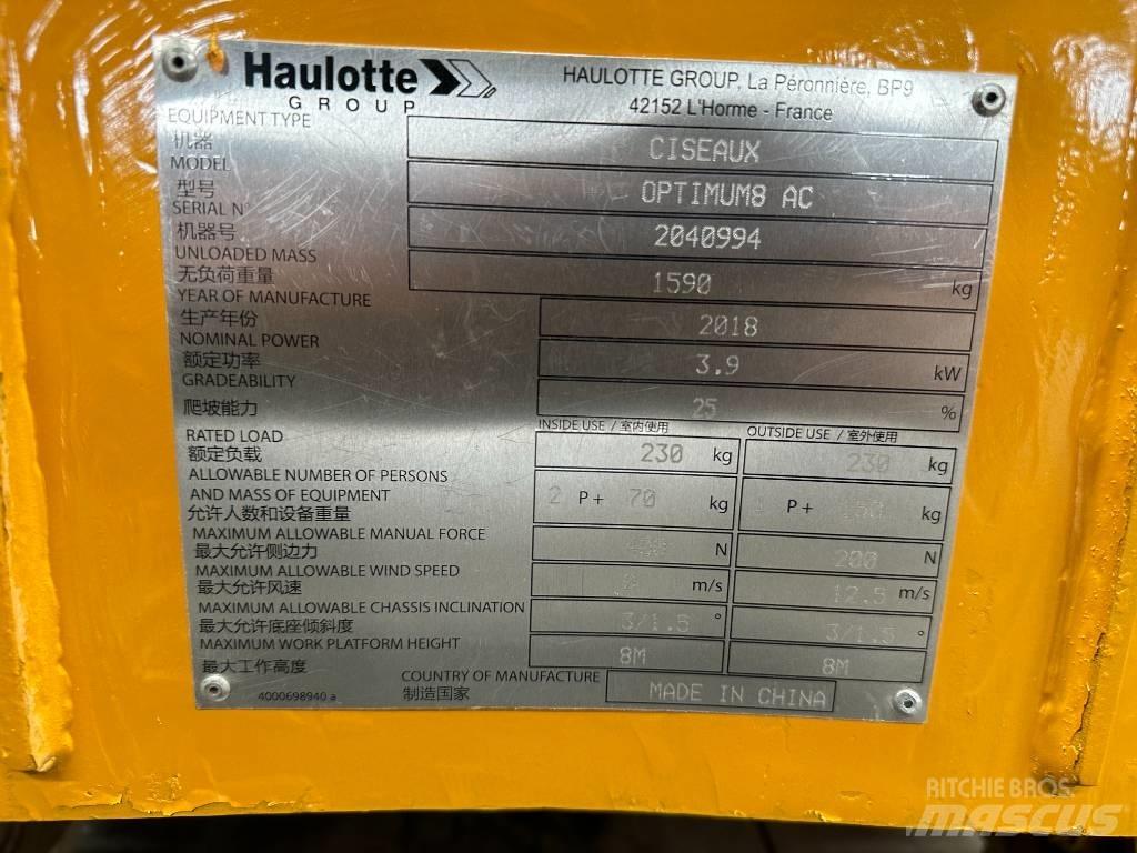 Haulotte OPTIMUM 8 Nožnicové zdvíhacie plošiny