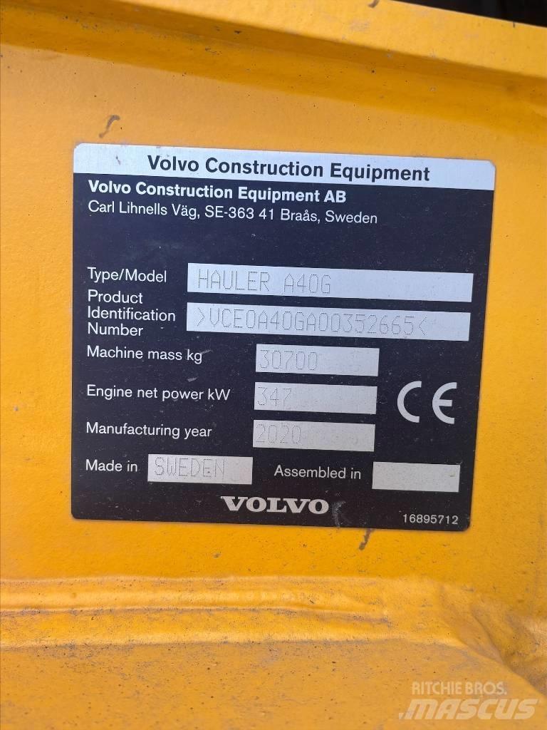 Volvo A40G Kĺbové nákladné autá