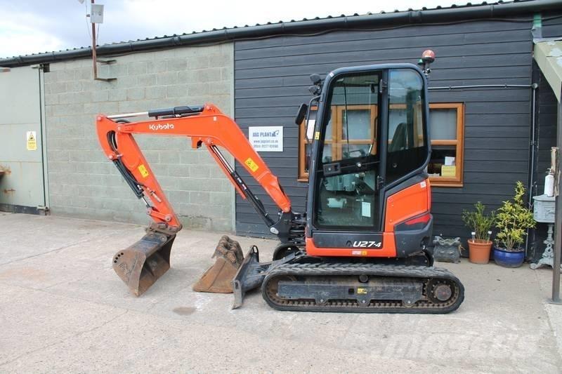 Kubota U 27-4 Mini rýpadlá < 7t