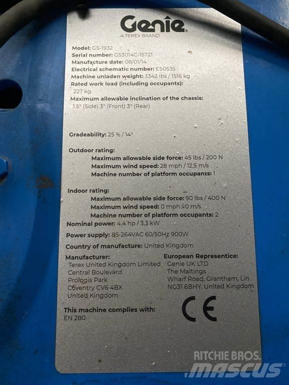 Genie GS1932 Nožnicové zdvíhacie plošiny