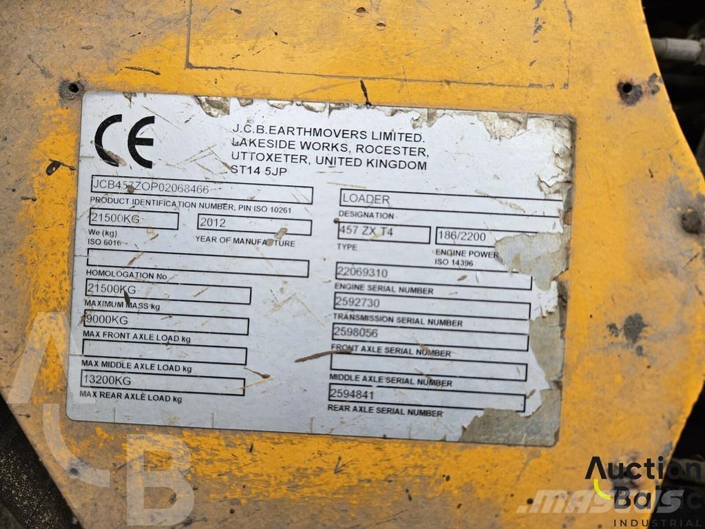 JCB 457 ZX Kolesové nakladače