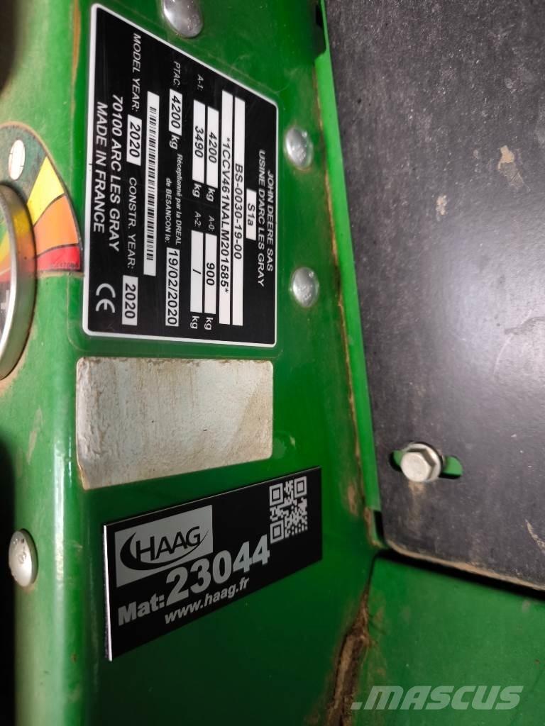 John Deere V461M Lisy na okrúhle balíky