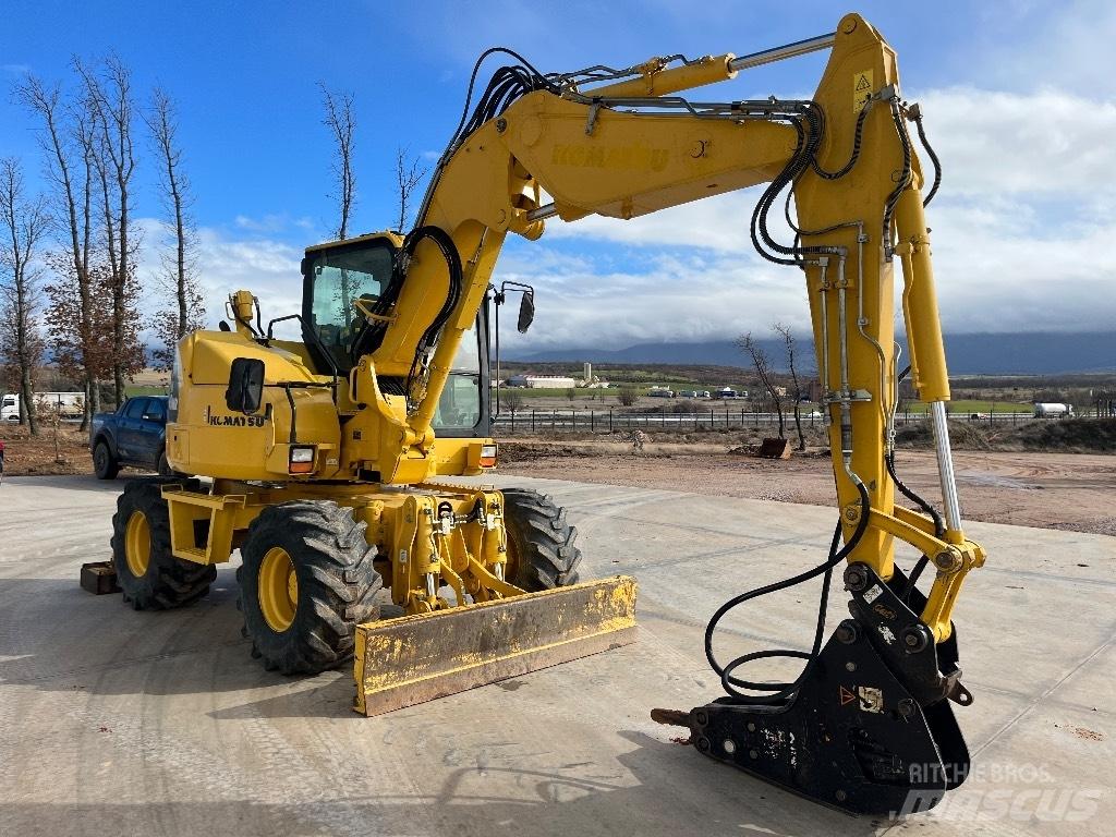 Komatsu PW 98 MR-8 Kolesové rýpadlá