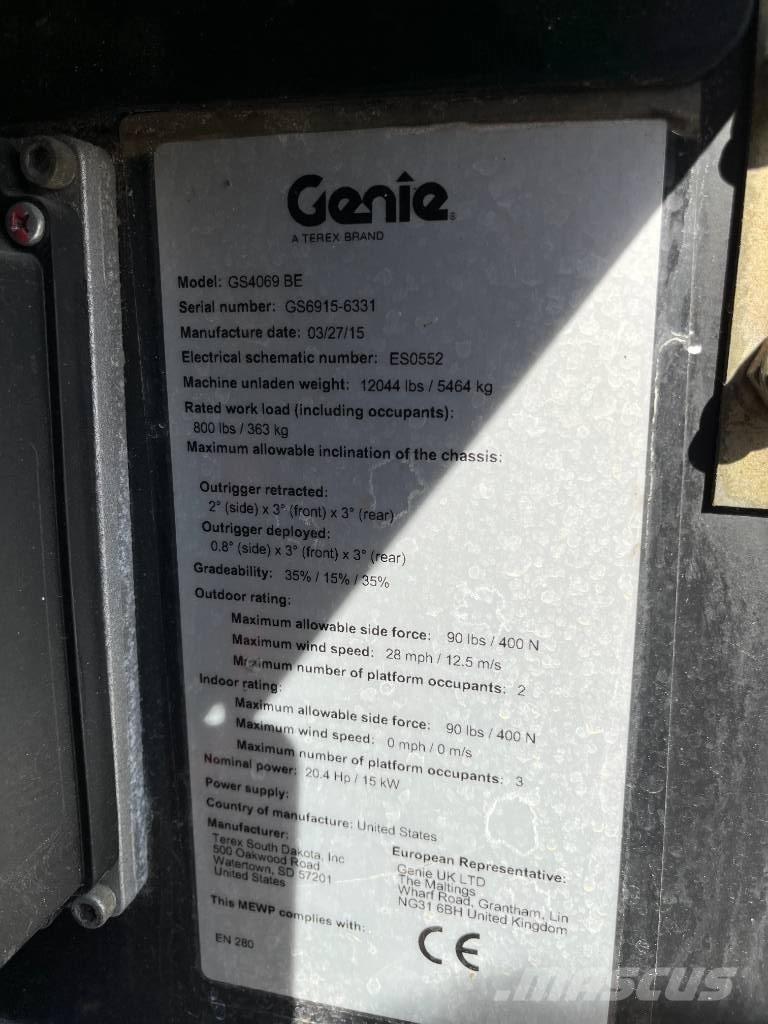 Genie GS 4069 BE Nožnicové zdvíhacie plošiny