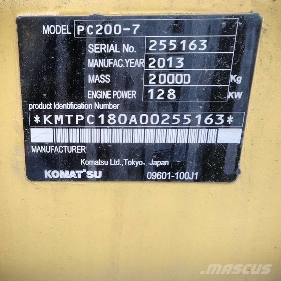 Komatsu pc200-7 Pásové rýpadlá