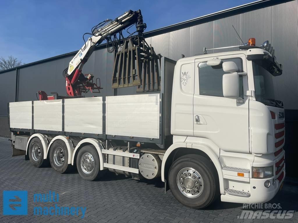 Scania R500 V8 Plošinové nákladné automobily/nákladné automobily so sklápacími bočnicami