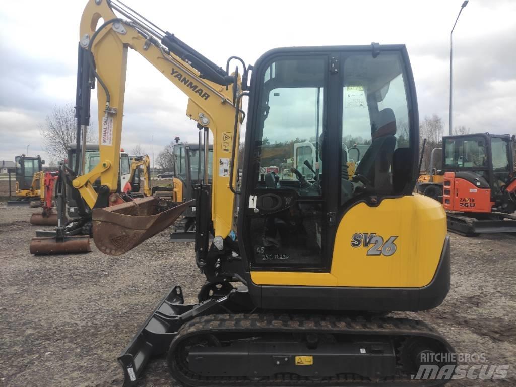 Yanmar SV 26 2017r Mini rýpadlá < 7t