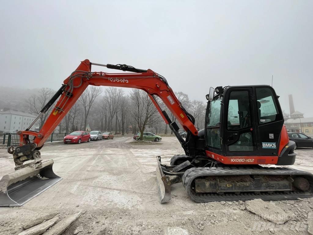 Kubota KX 080-4a2 Midi rýpadlá 7 t - 12 t
