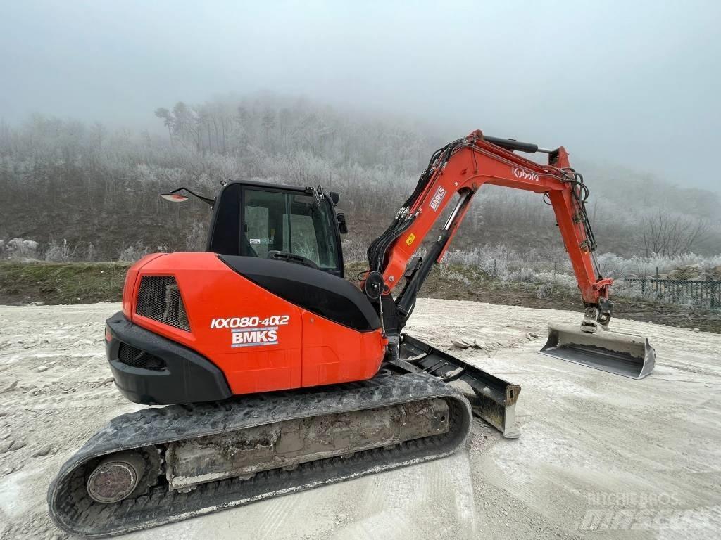 Kubota KX 080-4a2 Midi rýpadlá 7 t - 12 t
