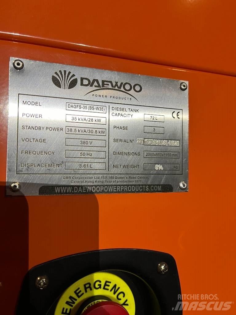 Daewoo Dagfs-35 Naftové generátory