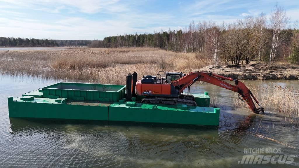  Dredge pontoon barge Drapáky