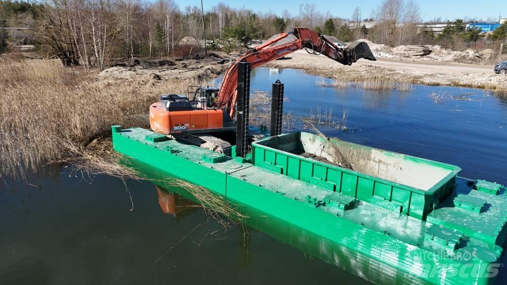  Dredge pontoon barge Drapáky