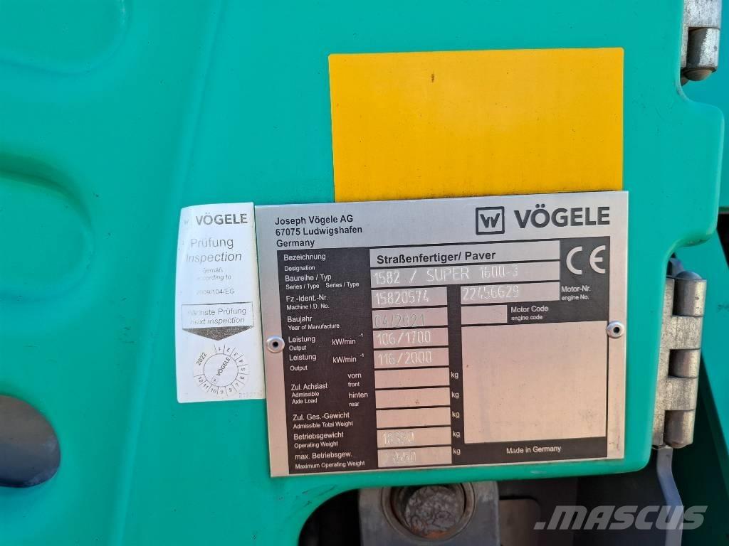 Vögele SUPER 1600-3 Finišéry