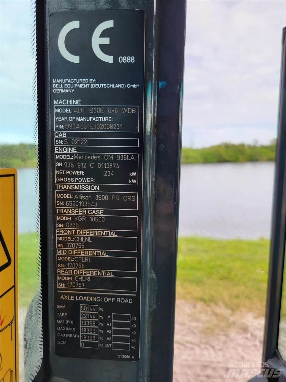 Bell B30E Kĺbové nákladné autá