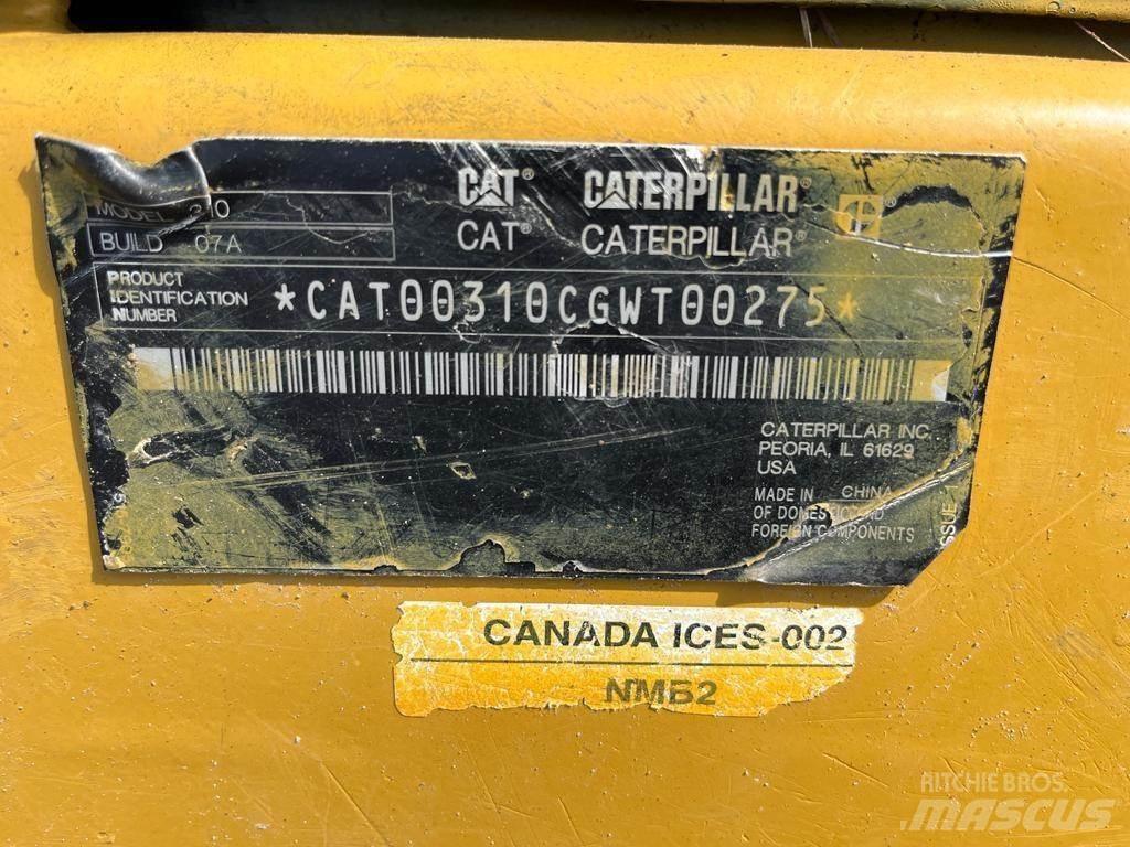 CAT 310 Pásové rýpadlá