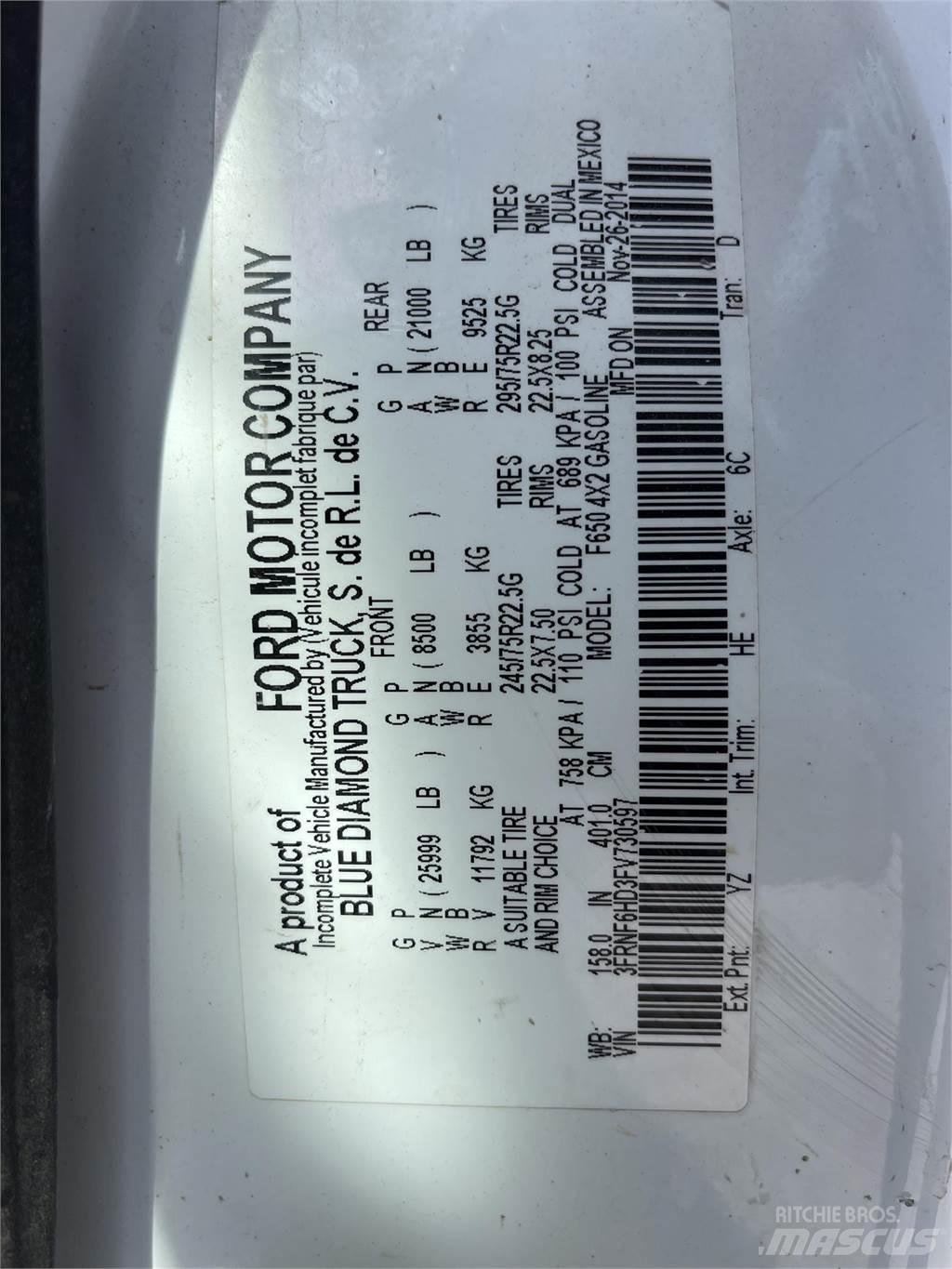 Ford F650 XL SD Cisterny na vodu