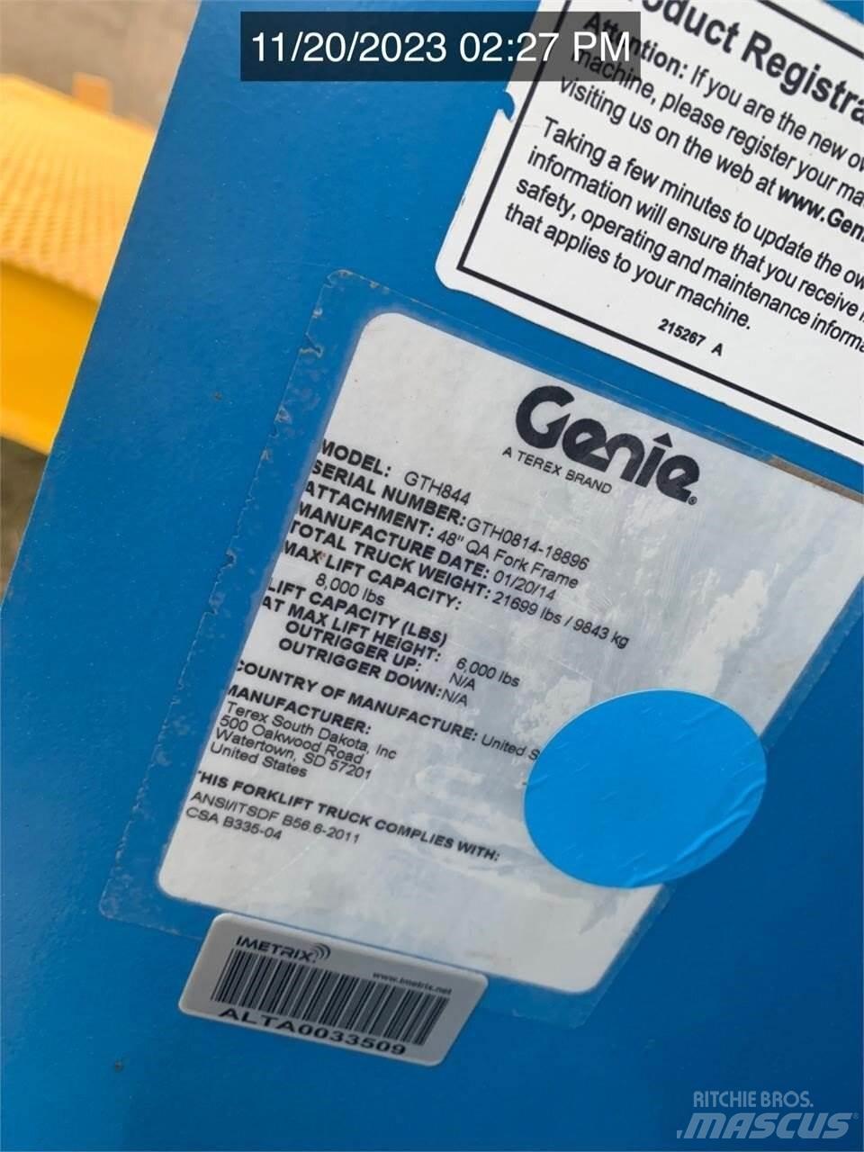 Genie GTH844 Teleskopické manipulátory