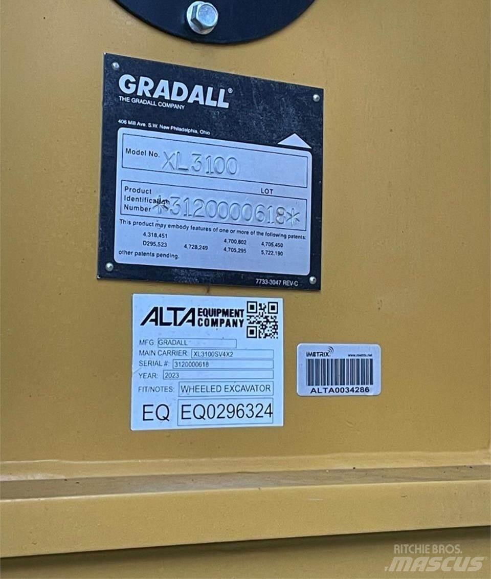 Gradall XL3100 V Kolesové rýpadlá