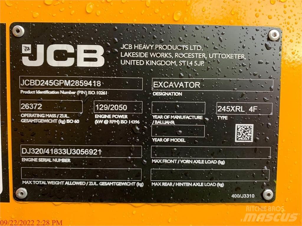 JCB 245XR Pásové rýpadlá