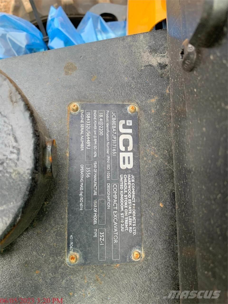JCB 35Z-1 Mini rýpadlá < 7t
