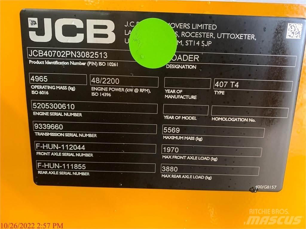 JCB 407B Kolesové nakladače