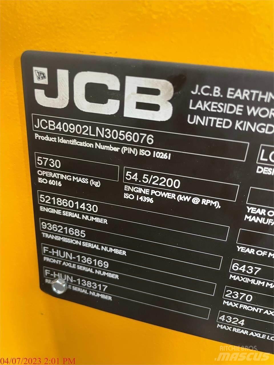 JCB 409 Kolesové nakladače