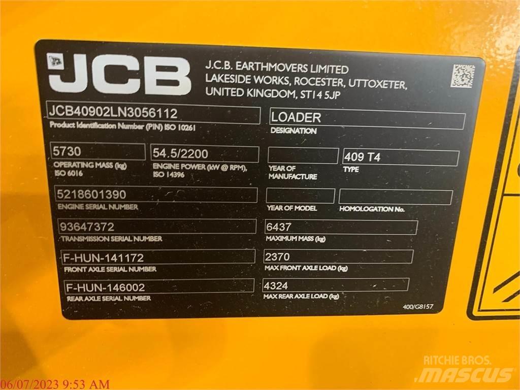 JCB 409 Kolesové nakladače