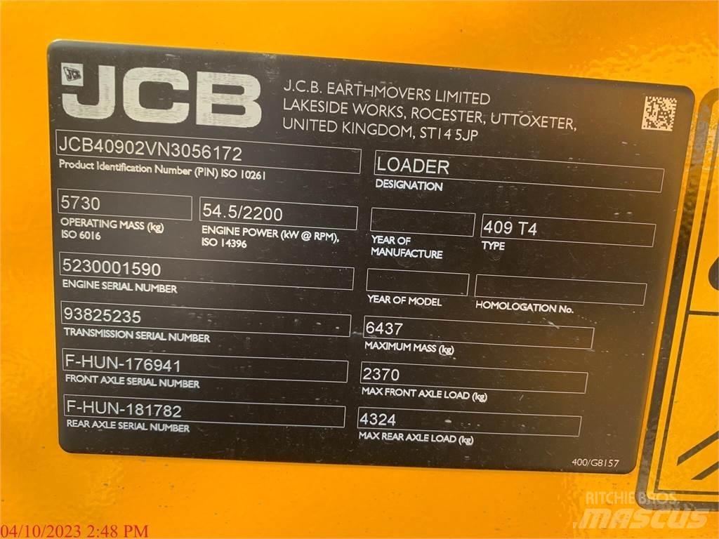 JCB 409 Kolesové nakladače