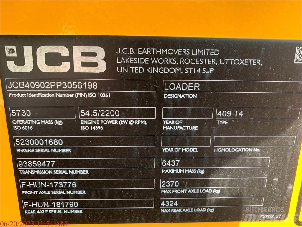 JCB 409 Kolesové nakladače