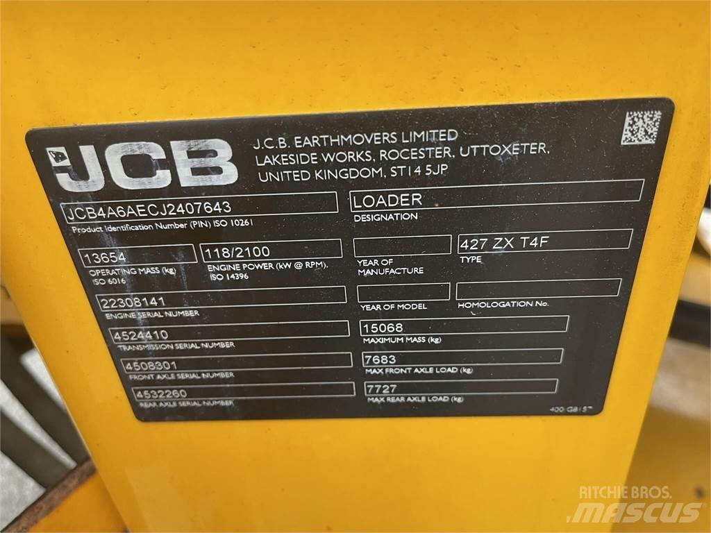 JCB 427ZX Kolesové nakladače