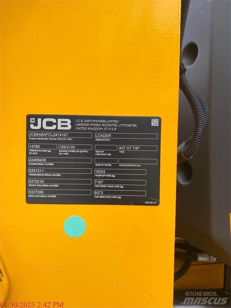 JCB 437HT Kolesové nakladače
