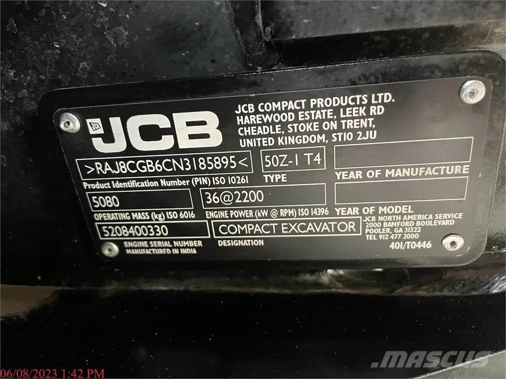 JCB 50Z-1 Mini rýpadlá < 7t
