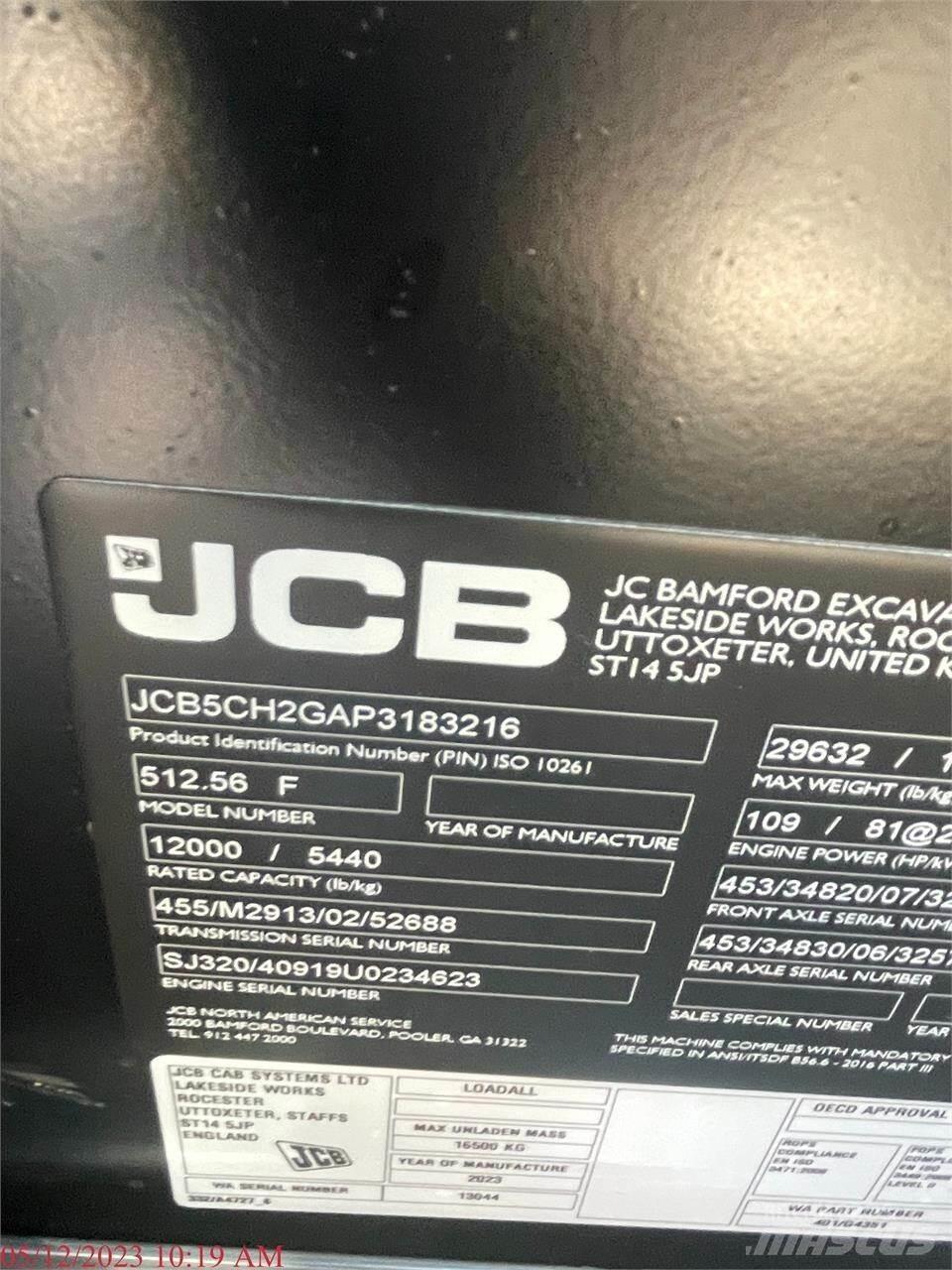 JCB 512-56 Teleskopické manipulátory