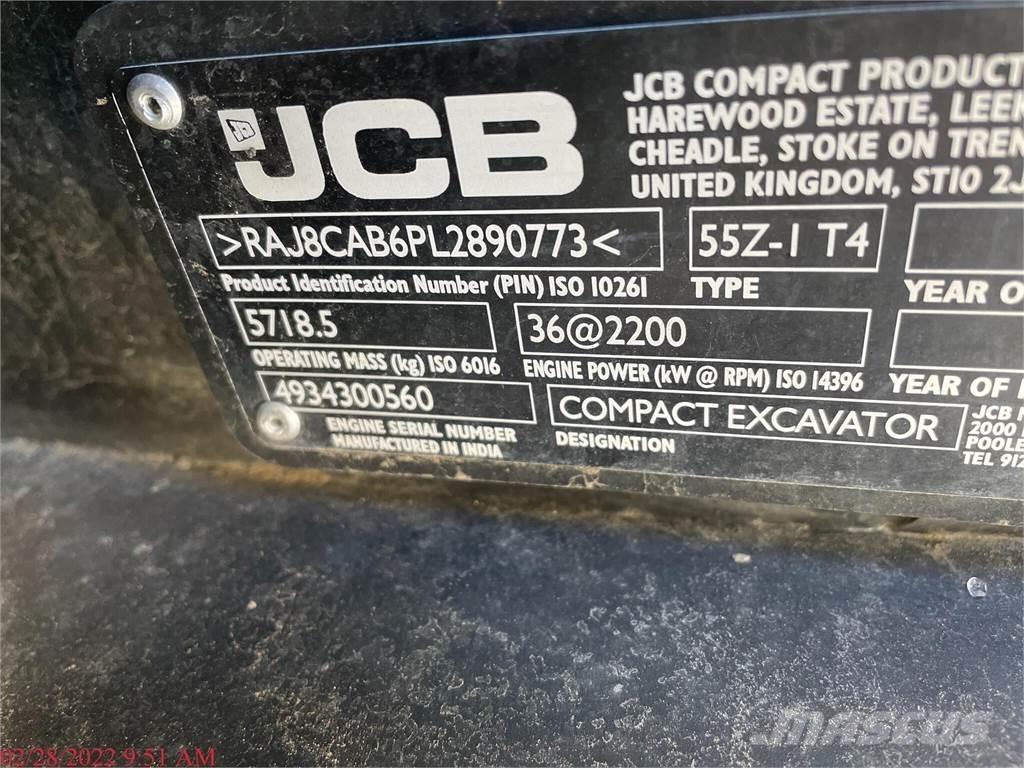 JCB 55Z-1 Mini rýpadlá < 7t