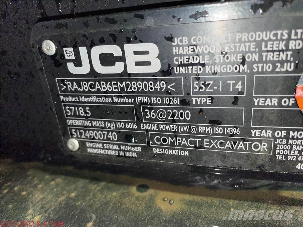 JCB 55Z-1 Mini rýpadlá < 7t