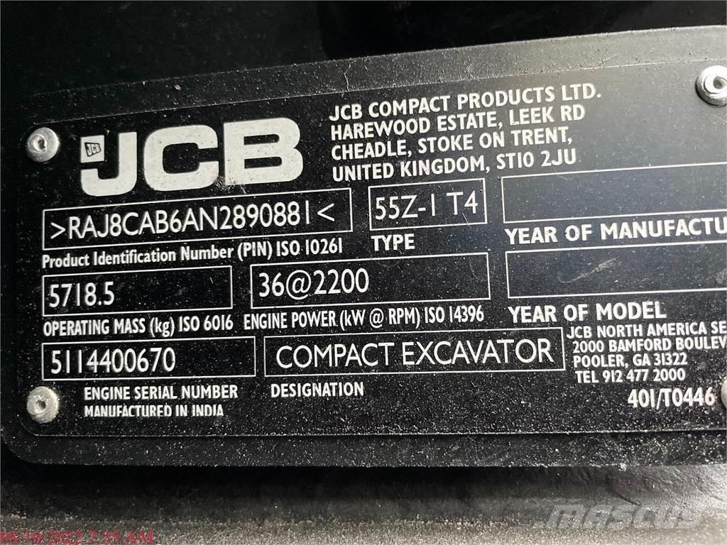 JCB 55Z-1 Mini rýpadlá < 7t