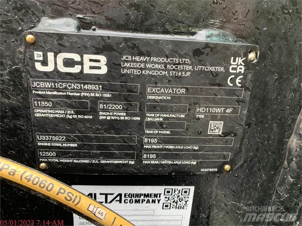 JCB HD110W Kolesové rýpadlá