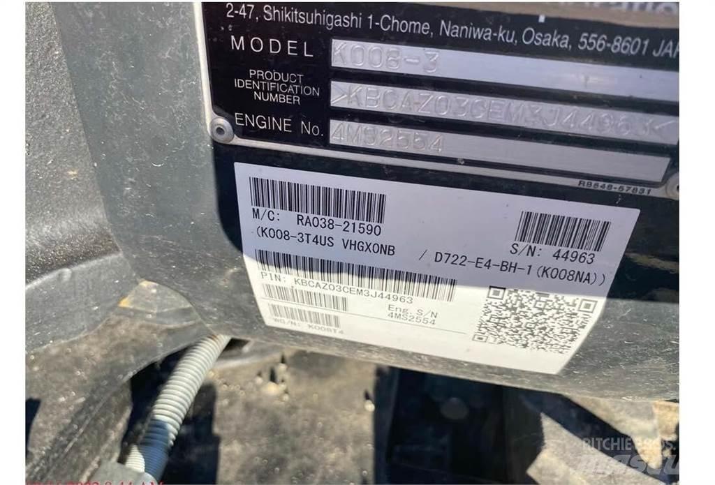 Kubota K008 Mini rýpadlá < 7t