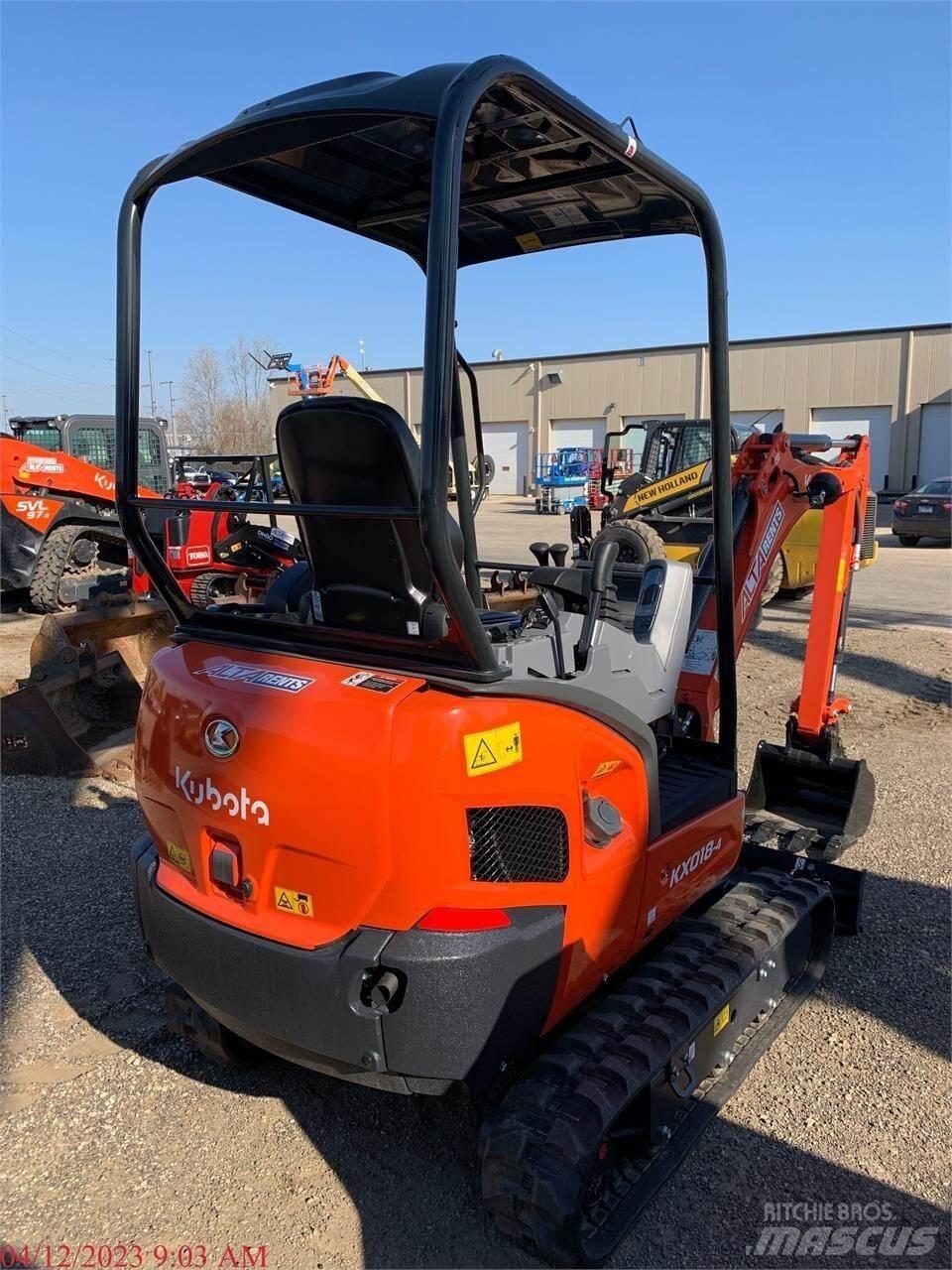 Kubota KX018-4 Mini rýpadlá < 7t