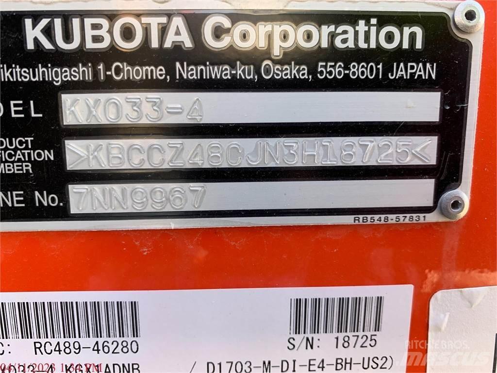 Kubota KX033-4 Mini rýpadlá < 7t