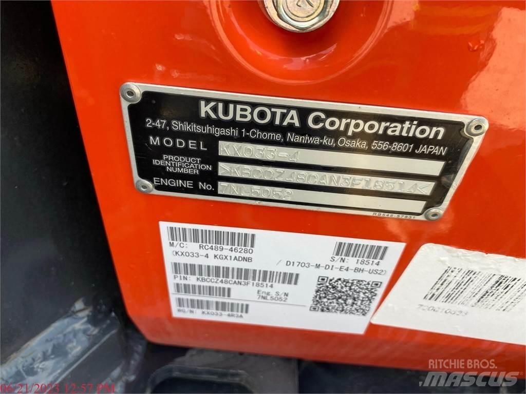 Kubota KX033-4 Mini rýpadlá < 7t